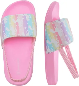IceUnicorn Kids Girls Slide Sandals Toddler Slippers Boys Non-slip Summer Casual Beach Water Shoes for Indoor & Outdoor
