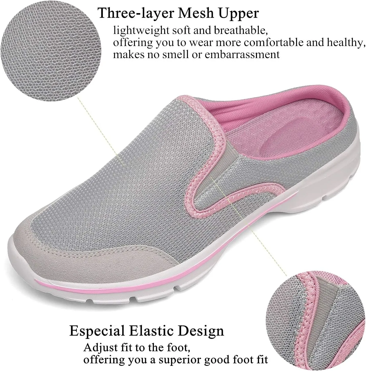 INMINPIN Unisex Slippers Casual Clog House Shoes Comfort Slip-On Walking Mules with Indoor Outdoor Anti-Skid Sole for Men and Women