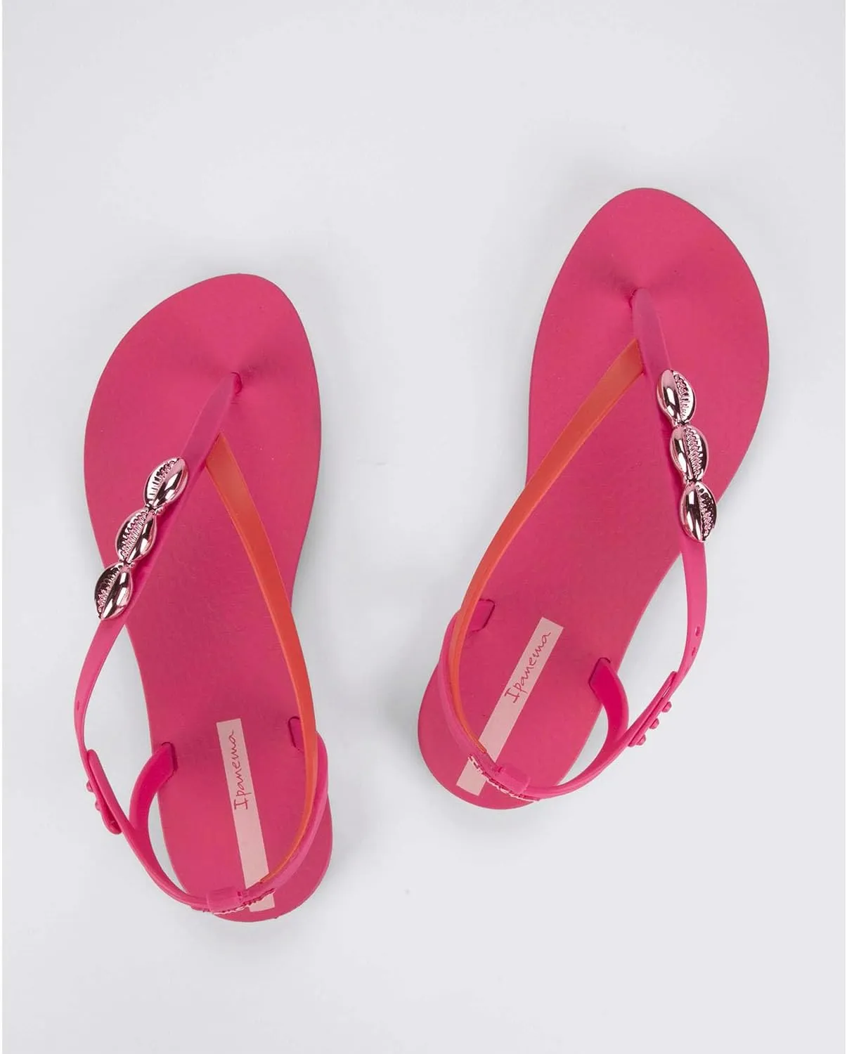 Ipanema Salty Womens Sandals - Lace Up Sandals for Women, Dressy Sandals with Sea Shells, T-Strap Thong Sandals, Tie Up Sandals, Flat Sandals, Summer Dress Sandals, Comfortable