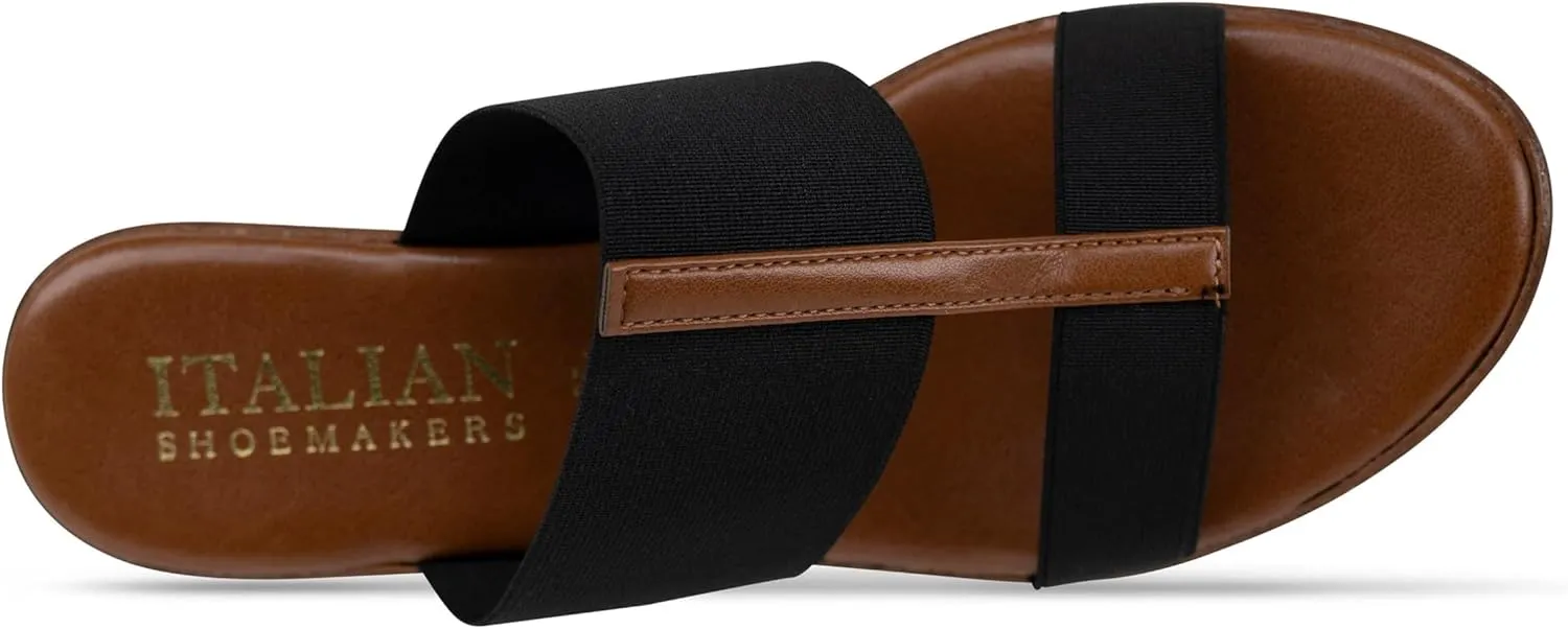 ITALIAN SHOEMAKERS Daizy Womens Elastic Wedge Sandal