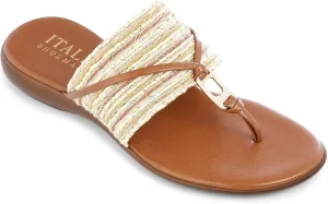 Italian Shoemkaer Womens Callisto Sandals 8 Ntrf Natur