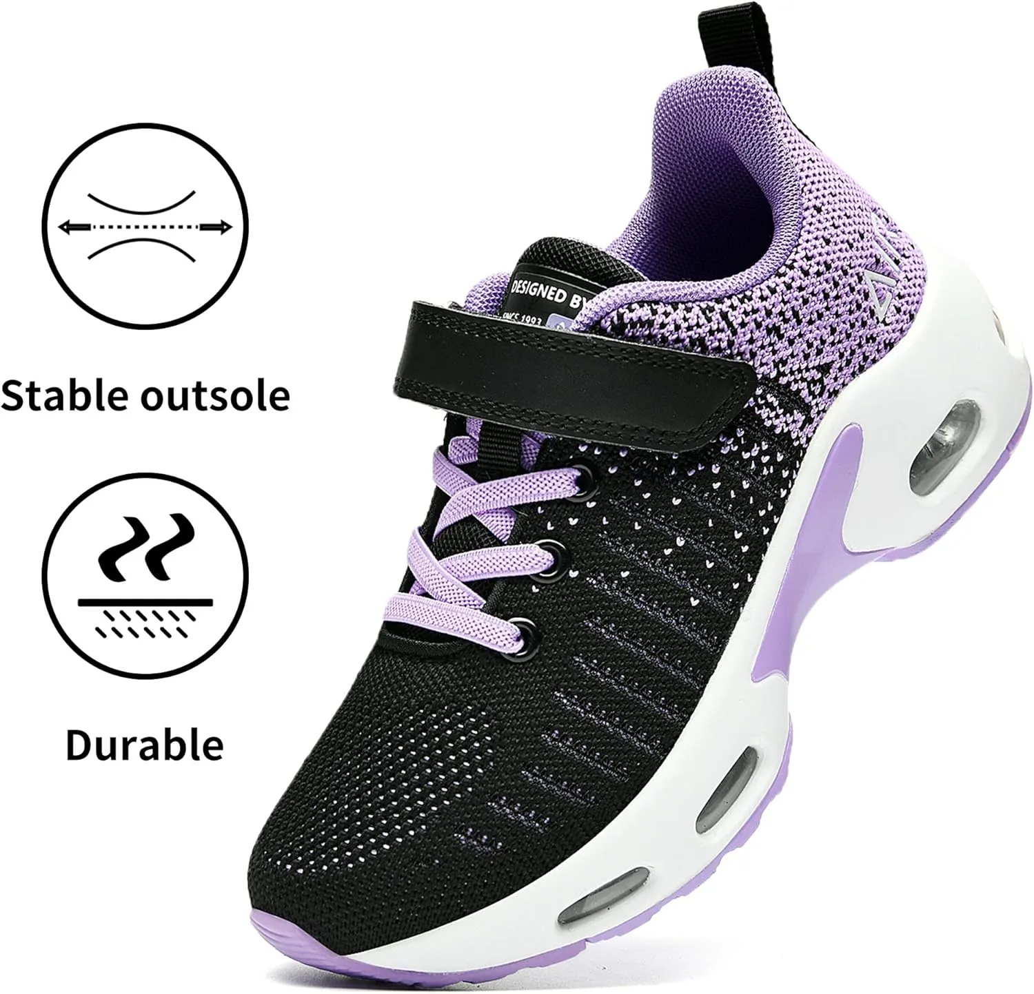 JARLIF Kids Athletic Tennis Running Shoes Breathable Sport Air Gym Jogging Sneakers for Boys & Girls