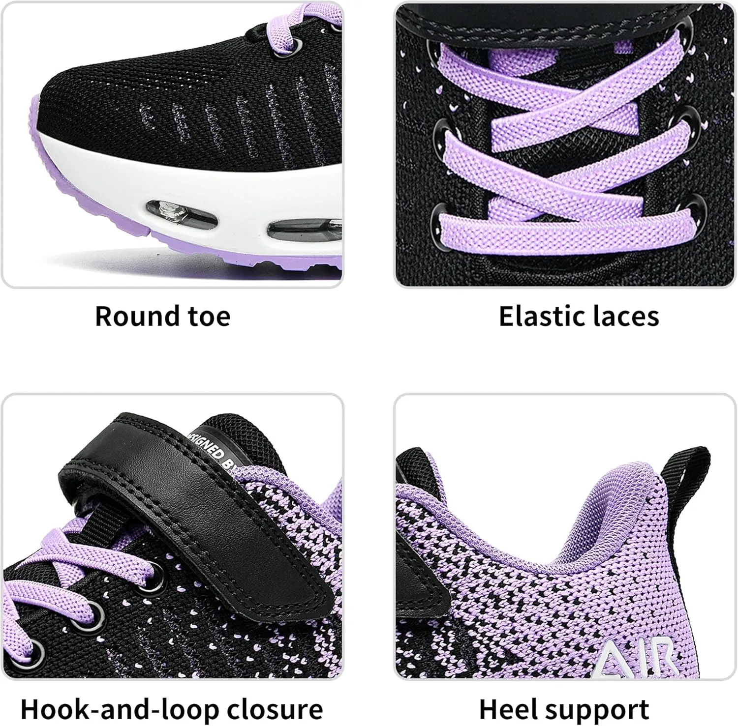 JARLIF Kids Athletic Tennis Running Shoes Breathable Sport Air Gym Jogging Sneakers for Boys & Girls