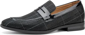 JITAI Mens Velvet Loafers Dress Shoes Loafers for Men Tuxedo Suit Shoes