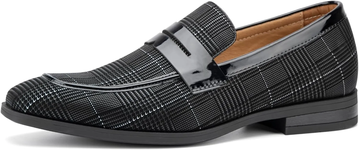 JITAI Mens Velvet Loafers Dress Shoes Loafers for Men Tuxedo Suit Shoes