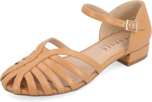 Journee Womens Joannah Mary Jane Block Heel Round Toe Flats