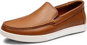 Jousen Men's Loafers & Slip-ons Leather Mens Casual Shoes