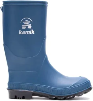 Kamik Kids Stomp Waterproof Rain Boots,Light Navy,11