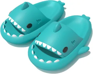 Kapley Sharklas, Shark Slides, Sandals, Shoes - Cartoon Design Non-Slip EVA Thickened Sole, Lightweight Unisex Beach Sandals