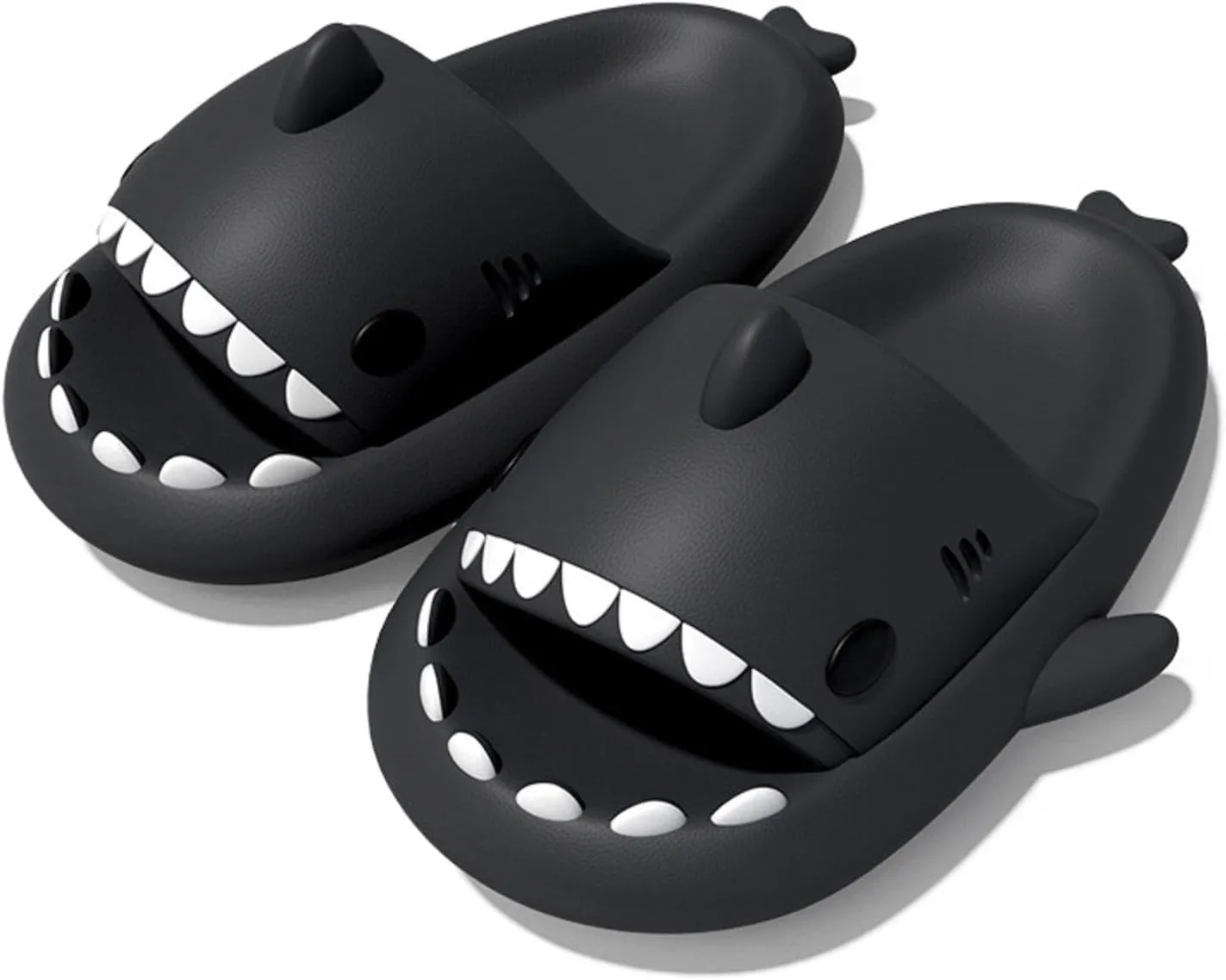 Kapley Sharklas, Shark Slides, Sandals, Shoes - Cartoon Design Non-Slip EVA Thickened Sole, Lightweight Unisex Beach Sandals