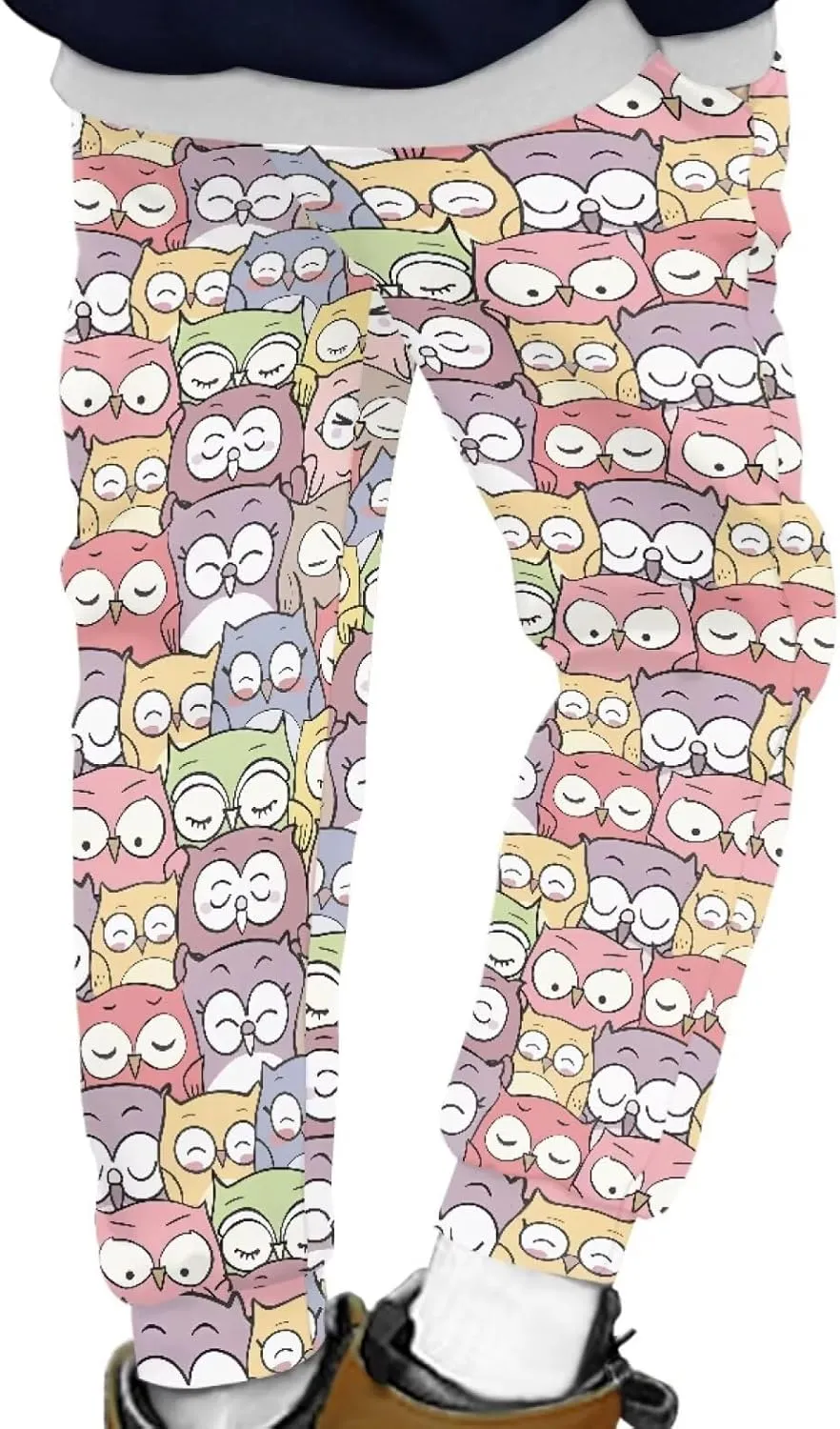 Kid's Active Athletic Pants Elastic Waist Jogger Sweatpants with Pockets