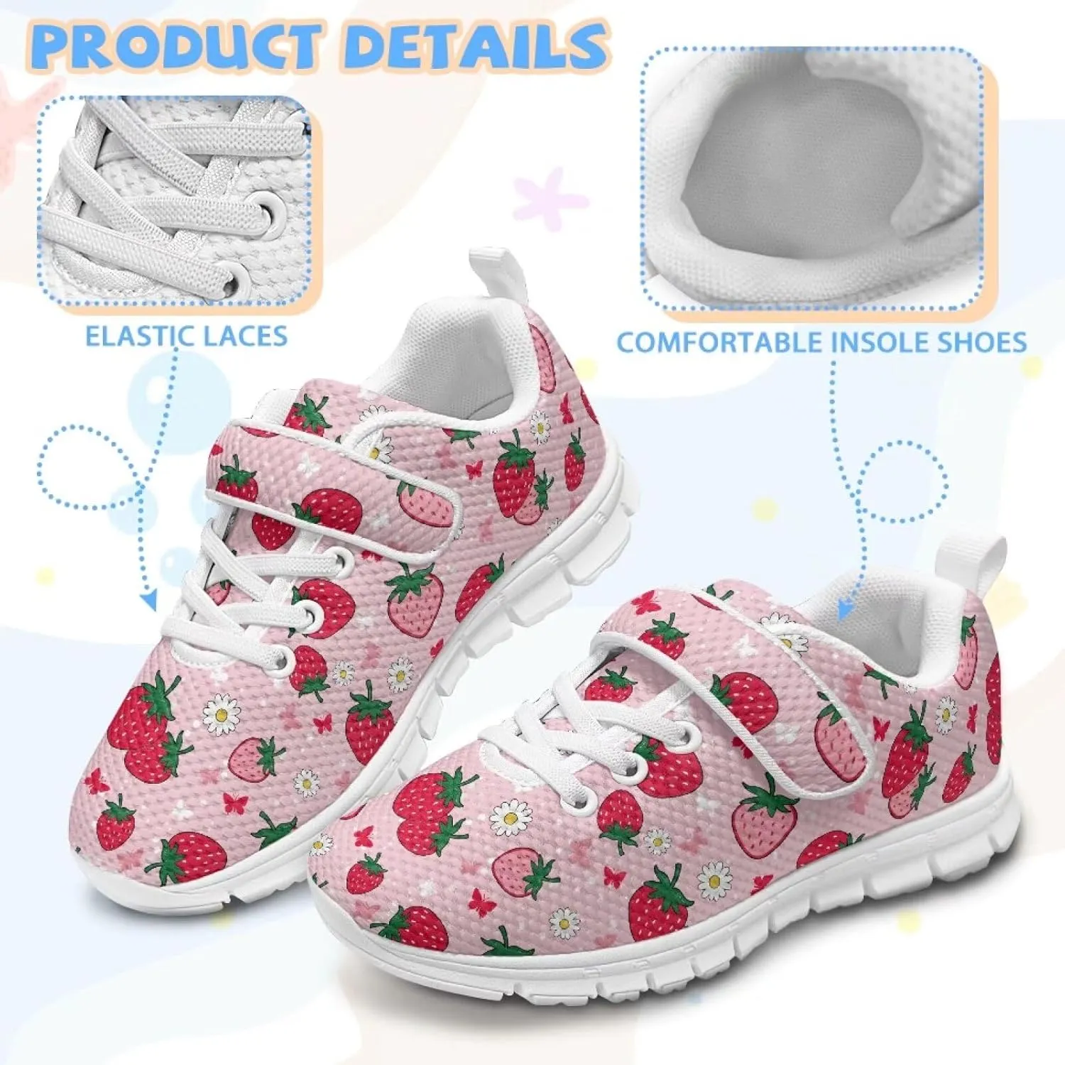 Kids Active Trainers Running Shoes for Girls Boys Sports Sneakers