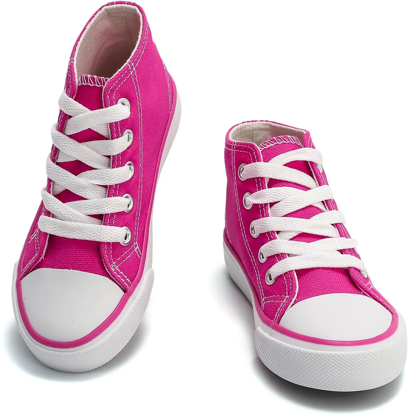 Kids Canvas Shoes Boys Girls High Top Canvas Slip On Sneakers