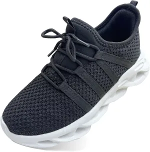 Kids Outdoor Running Shoes, Boys Non-Slip Mesh Lightweight Walking Sneakers, Girls Athletic Sports Tennis Shoes