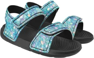 Kids Sandals Summer Shoes Girls Slide Sandals Slip On Toddler Shoes Double Buckle Strap Open Toe EVA Slippers