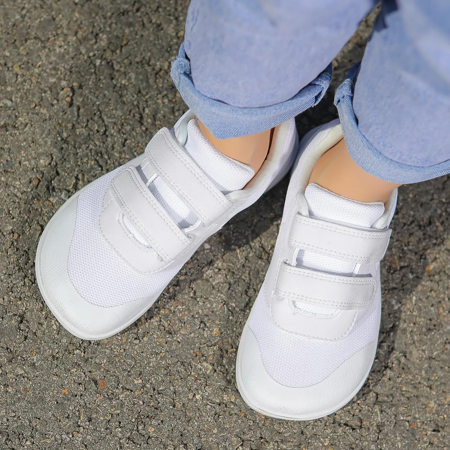 Kids Slip On Barefoot Toddler Boys/Girls Wide Toe Box Sneakers Zero Drop Minimalist Outdoor Activities Walking Running Shoes