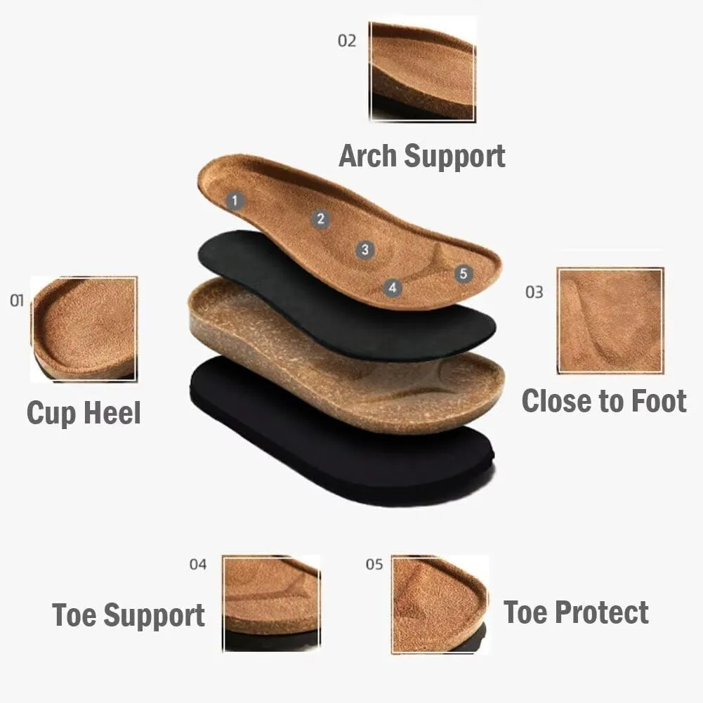 Kids Suede Clogs Toddler Clogs Boys Girls Sandals Cork Adjustable Buckle Mules Slippers Slip-on Kids Shoes