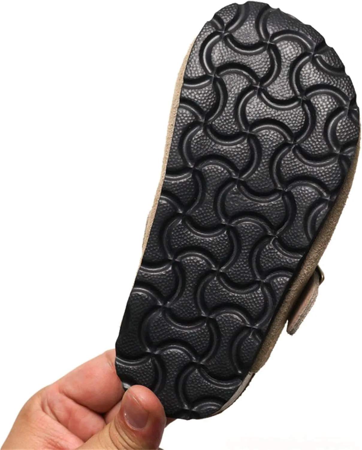 Kids Suede Clogs Toddler Clogs Boys Girls Sandals Cork Adjustable Buckle Mules Slippers Slip-on Kids Shoes