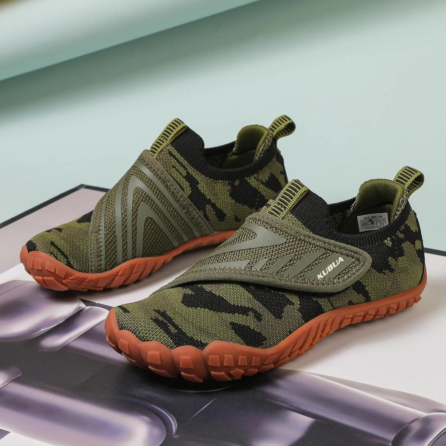 KUBUA Kids Hiking Water Shoes Boys Girls Barefoot Shoes Multifunctional Tennis Sneakers Toddler Little Big Kid