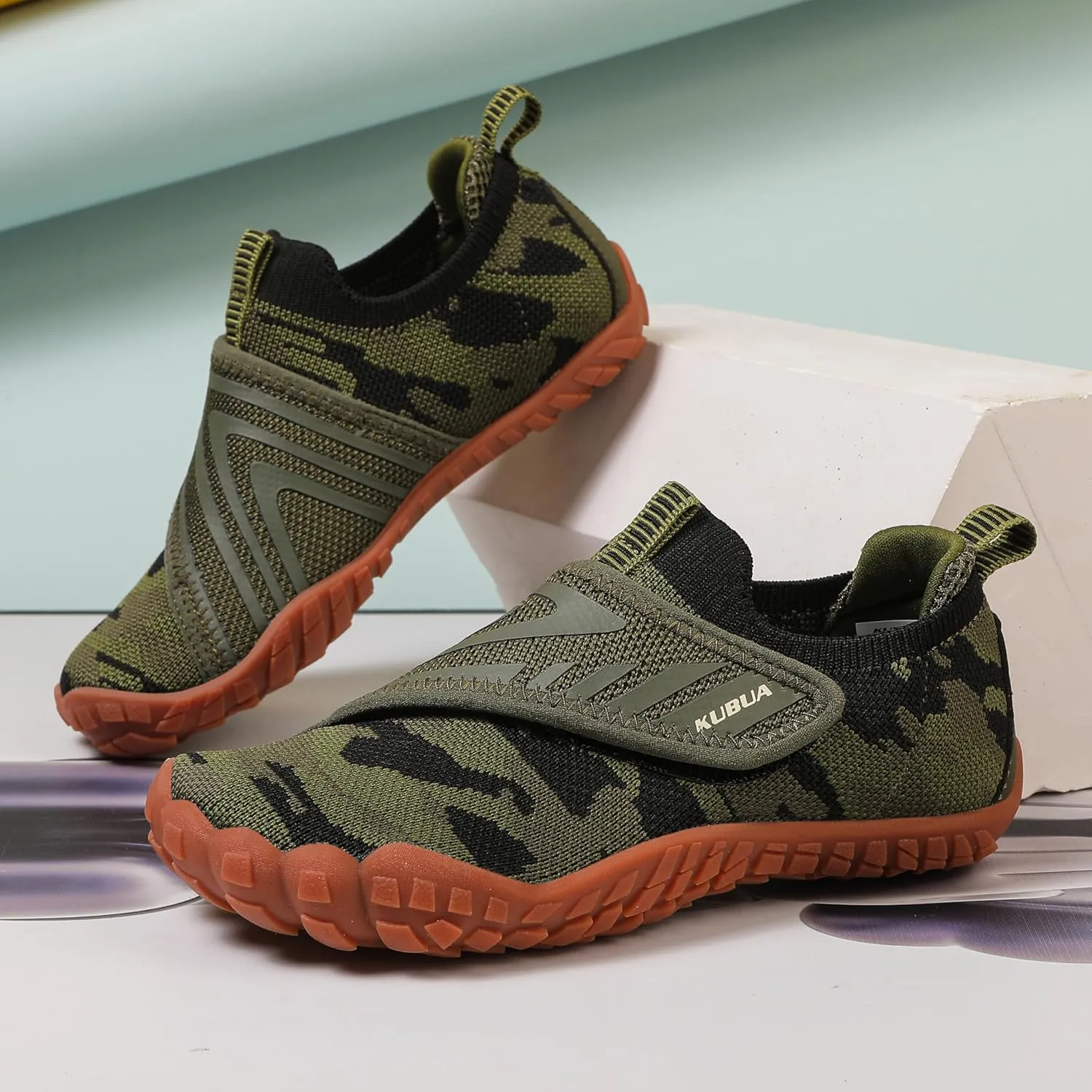 KUBUA Kids Hiking Water Shoes Boys Girls Barefoot Shoes Multifunctional Tennis Sneakers Toddler Little Big Kid