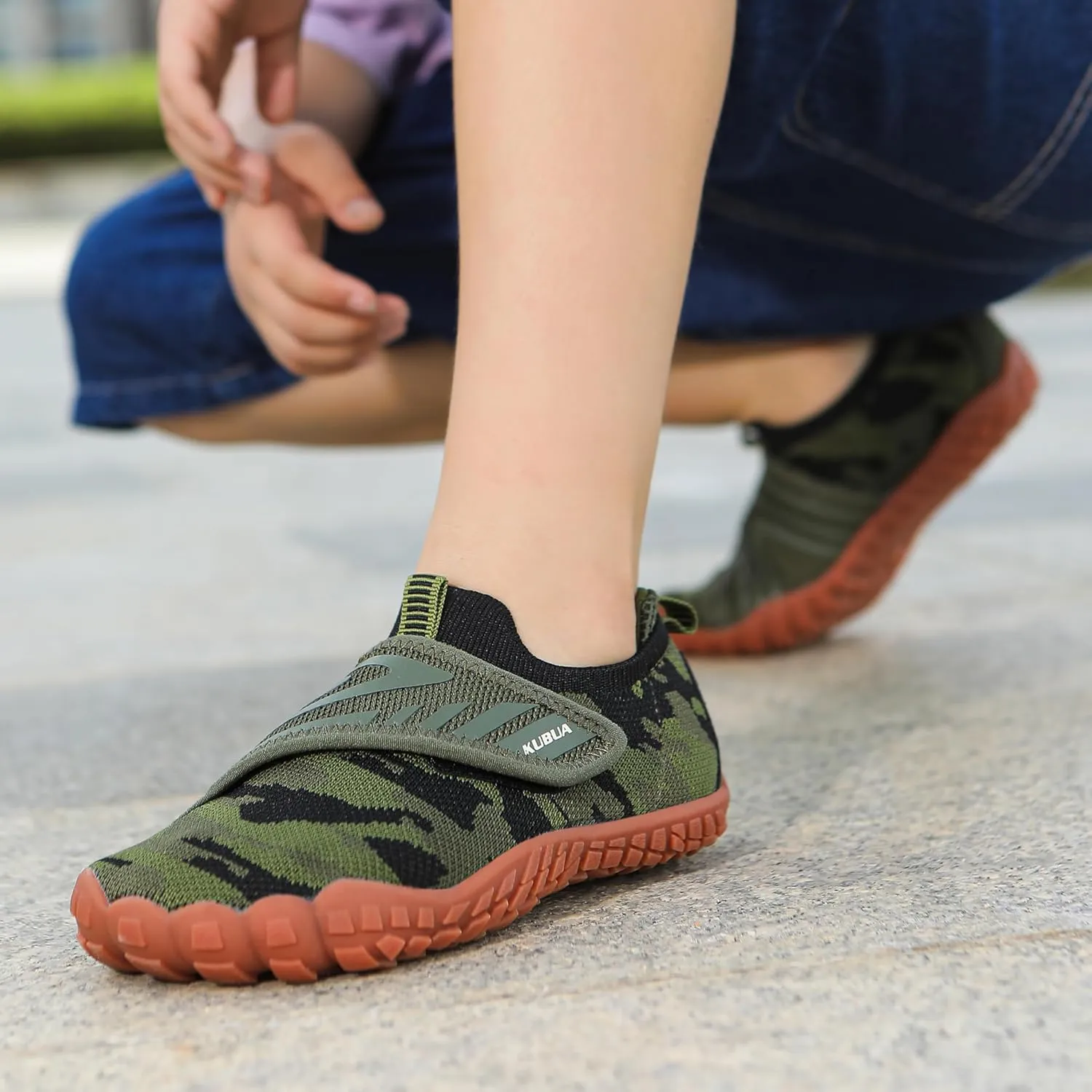 KUBUA Kids Hiking Water Shoes Boys Girls Barefoot Shoes Multifunctional Tennis Sneakers Toddler Little Big Kid
