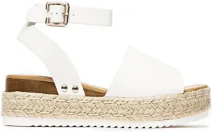 Ladmiple Wedge Sandals for Women Dressy Casual Summer Ankle Strap Open Toe High Heel Platform Slip on Espadrilles Sandal