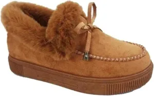 Lausiuoe Winter Boots For Women 2022 With Fur Ankle Booties Slip On Comfortable Casual Snow Fuzzy Walking Shoes Loafers