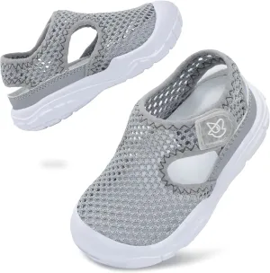 LeIsfIt Toddler Sandals Boys Girls Wide Sandals Kids Water Sandal Shoes Lightweight Barefoot Summer Shoes for Beach Swim