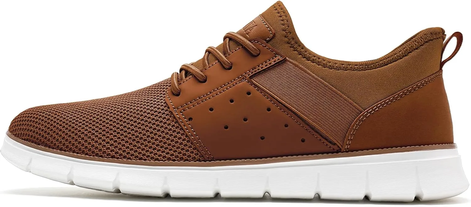 LEZTA Men‘s Casual Shoes Fashion Sneakers Quickly Put on Men's Dress Shoes Lightweight Breathable Mesh Oxfords Walking Shoes
