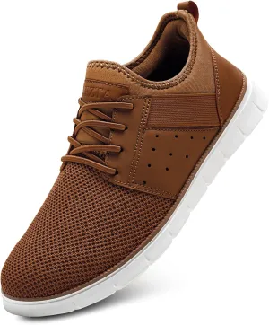 LEZTA Men‘s Casual Shoes Fashion Sneakers Quickly Put on Men's Dress Shoes Lightweight Breathable Mesh Oxfords Walking Shoes