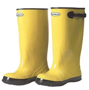 Liberty DuraWear Rubber Fabric Lined Protective Slush Men's Boot with Top Strap and Buckle, 17" Height, Size 18, Yellow