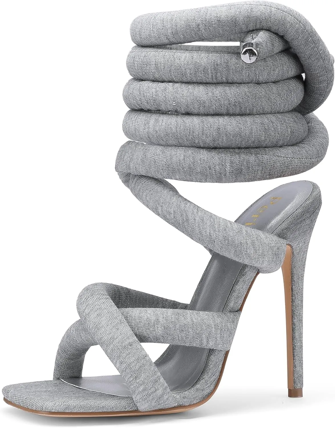 LingxiaUne Lace Up Heels Strappy Heels With Sexy Open Toe Square Stiletto Heel Sandals Fashionable Elegant