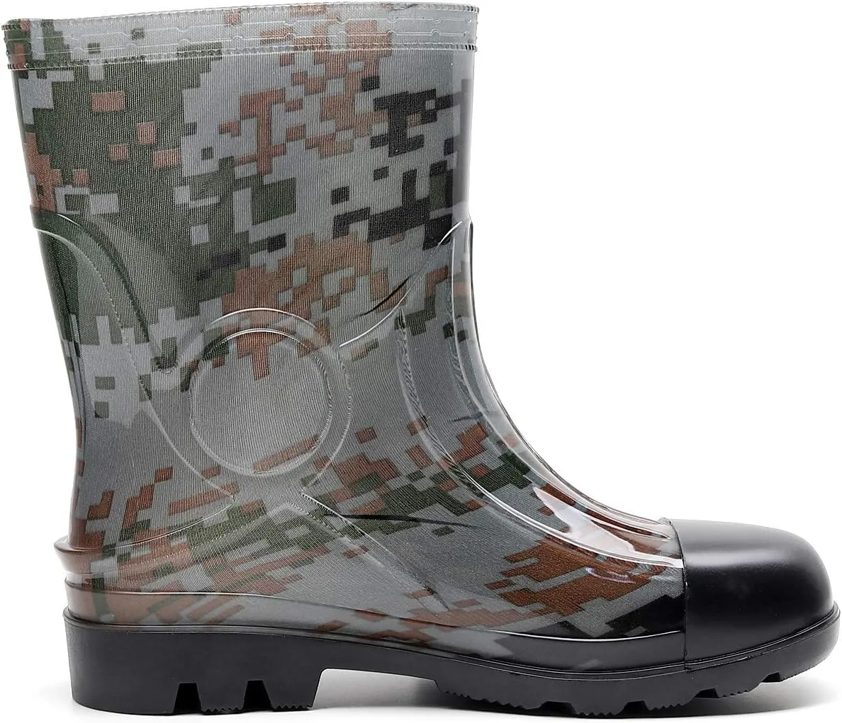 Man Knee High Rubber Rainboots Camo Waterproof Rubber Boots for Garden Man Rain Footwear Size