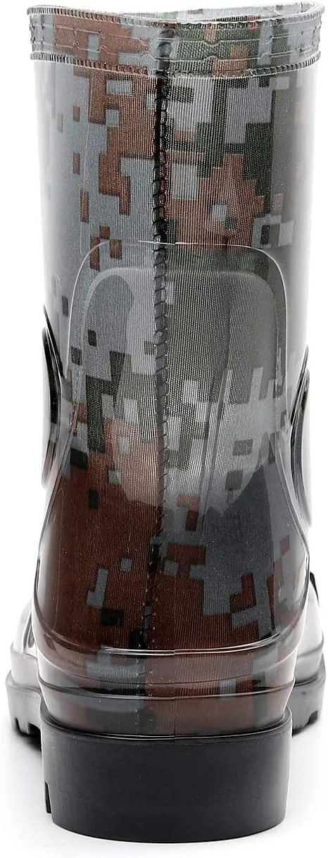 Man Knee High Rubber Rainboots Camo Waterproof Rubber Boots for Garden Man Rain Footwear Size