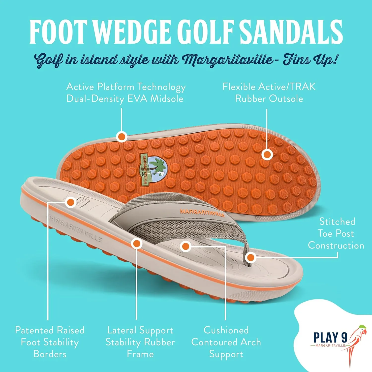 Margaritaville Golf Sandal, The Foot Wedge