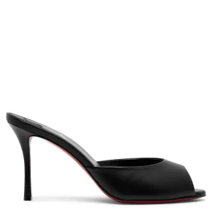 Me Dolly 85 black leather mules