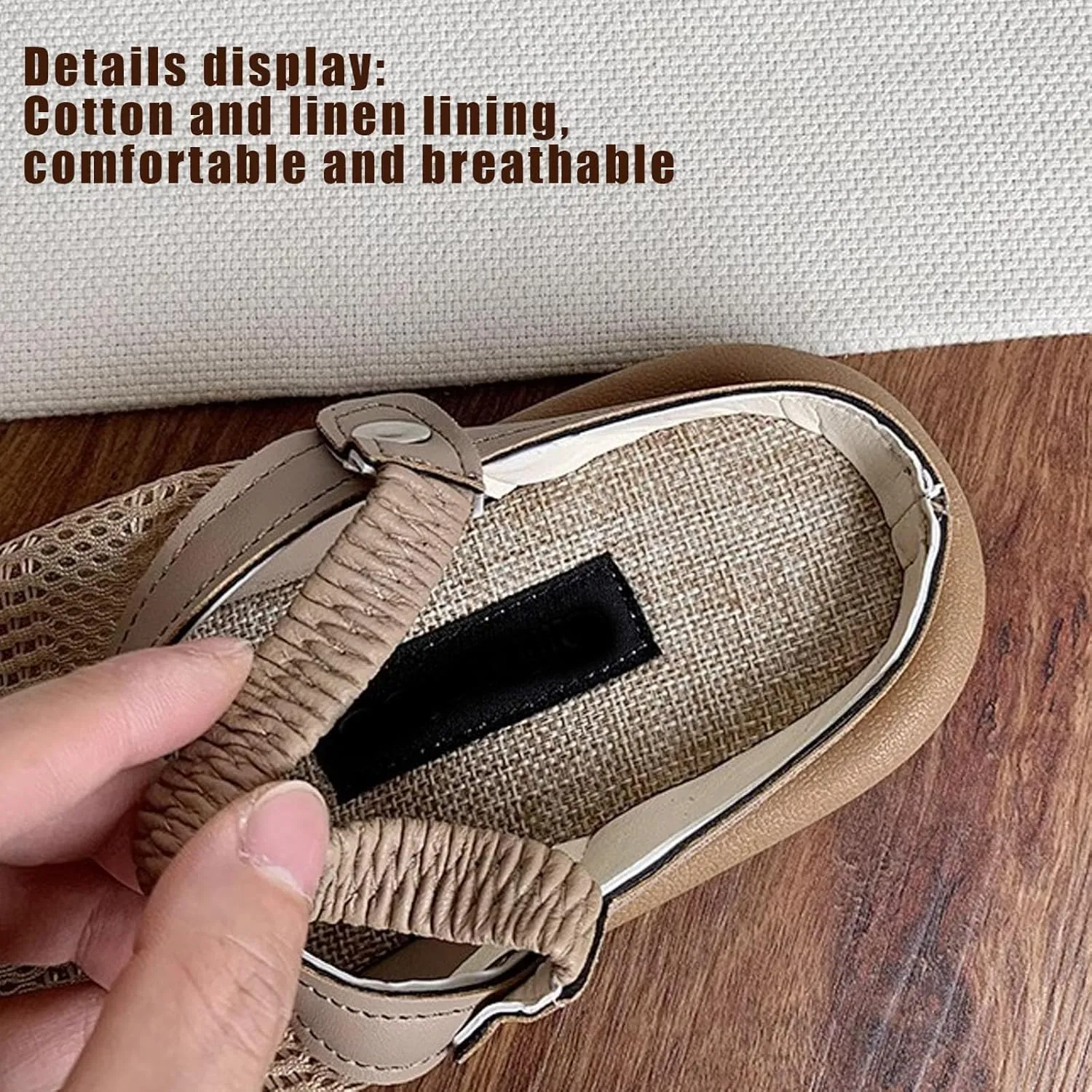 Men Women sandals round toe woven slippers House Slippers Sandals Breathable Slip On Home Shoes Indoor Outdoor Mules