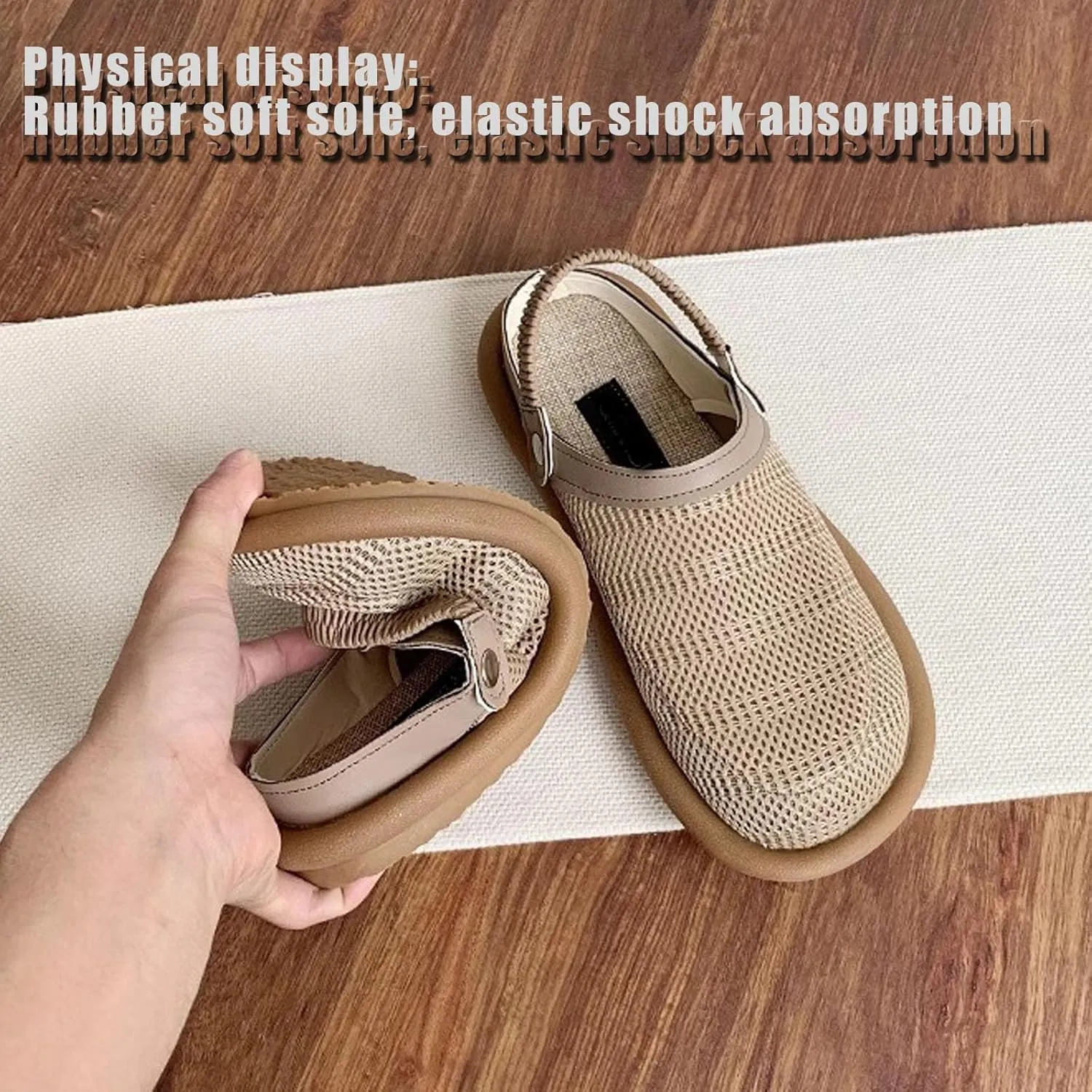 Men Women sandals round toe woven slippers House Slippers Sandals Breathable Slip On Home Shoes Indoor Outdoor Mules