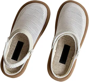 Men Women sandals round toe woven slippers House Slippers Sandals Breathable Slip On Home Shoes Indoor Outdoor Mules