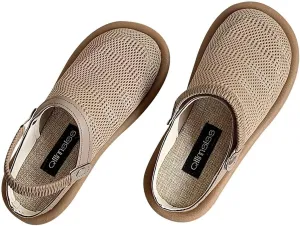 Men Women sandals round toe woven slippers House Slippers Sandals Breathable Slip On Home Shoes Indoor Outdoor Mules