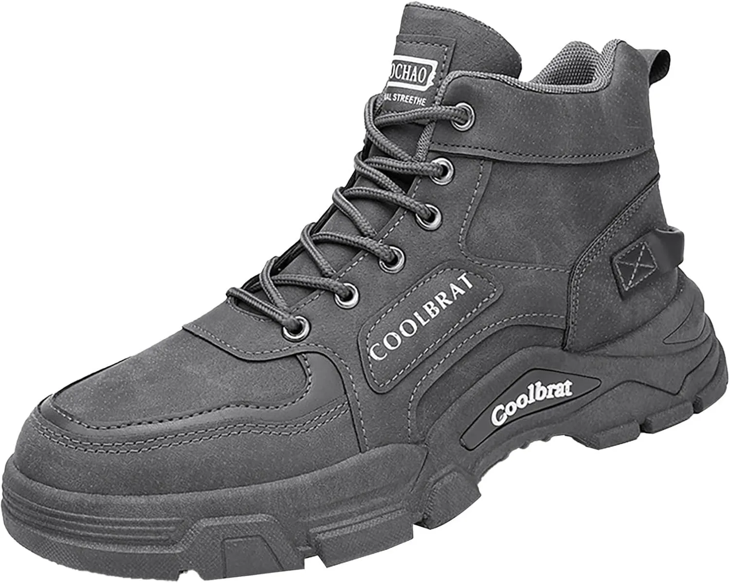 Men Work Boots Steel Toe Hiking Sneakers Shoes Warm Fur Lined Women Safety Toe Shoes with Zipper Waterproof Platform Shoes Work Hike Grounded Footwear