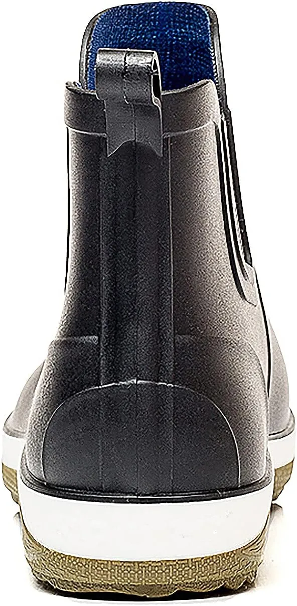 Men’s Ankle Rain Boots Waterproof Chelsea Boots Slip-On Garden Work Shoes Rain Footwear