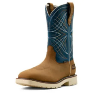 Men's Ariat Activator Steel Store Waterproof Basin Blue Work Boot - 10060893