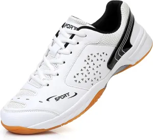 Mens Badminton Shoes Fashionable Breathable Pickleball Volleyball Sneakers for Indoor Court Non-Slip Outdoor Racketball