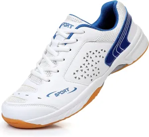 Mens Badminton Shoes Fashionable Breathable Pickleball Volleyball Sneakers for Indoor Court Non-Slip Outdoor Racketball