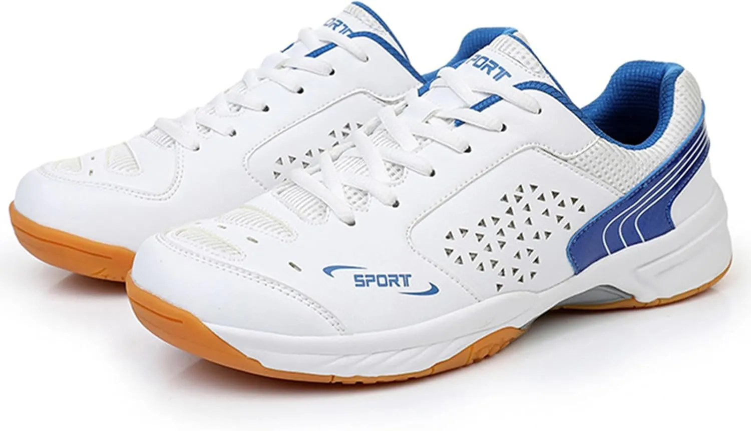Mens Badminton Shoes Fashionable Breathable Pickleball Volleyball Sneakers for Indoor Court Non-Slip Outdoor Racketball