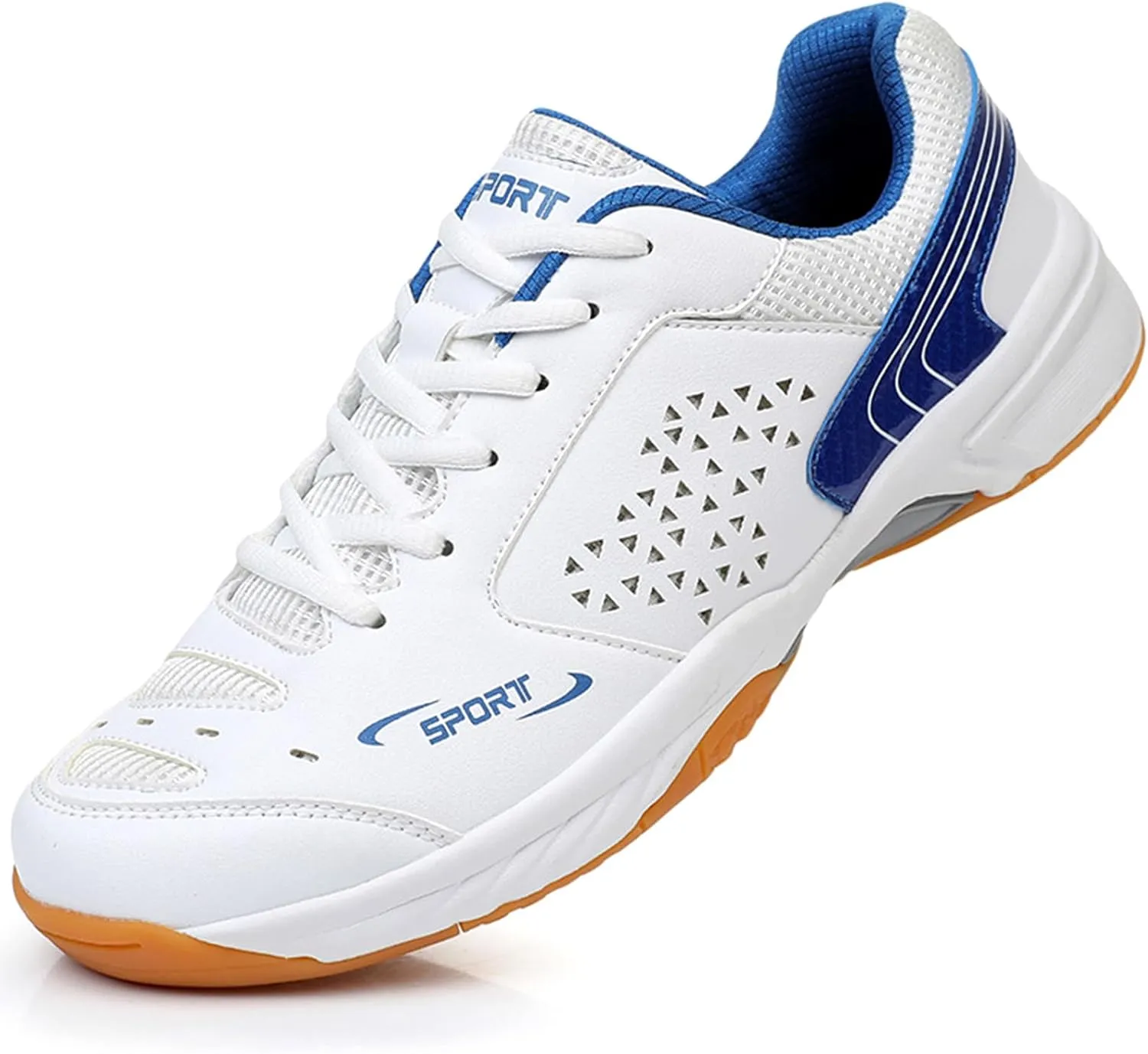 Mens Badminton Shoes Fashionable Breathable Pickleball Volleyball Sneakers for Indoor Court Non-Slip Outdoor Racketball