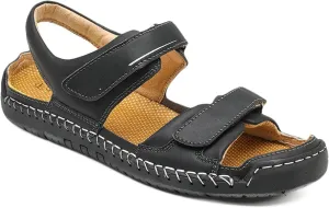 Mens Casual Leather Sandals Beach Shoes Summer Sandals for Hiking Trekking Walking Outdoor Sandals