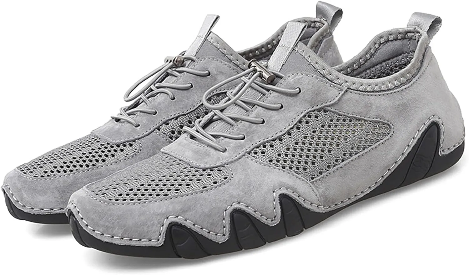 Men's Casual Sneakers Lightweight Comfortable Walking Shoes Adjustable Laces Versatile for Daily Wear Travel