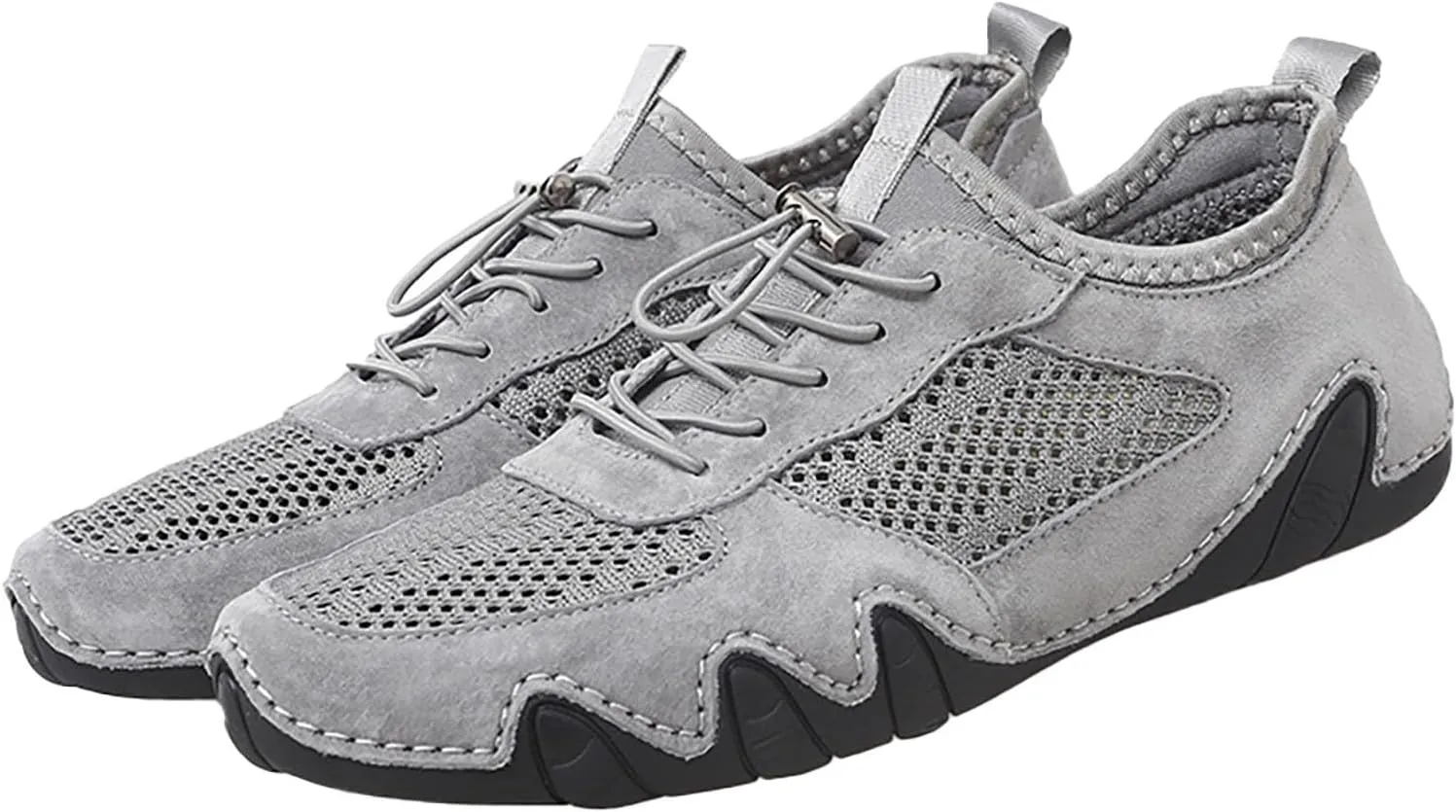 Men's Casual Sneakers Lightweight Comfortable Walking Shoes Adjustable Laces Versatile for Daily Wear Travel